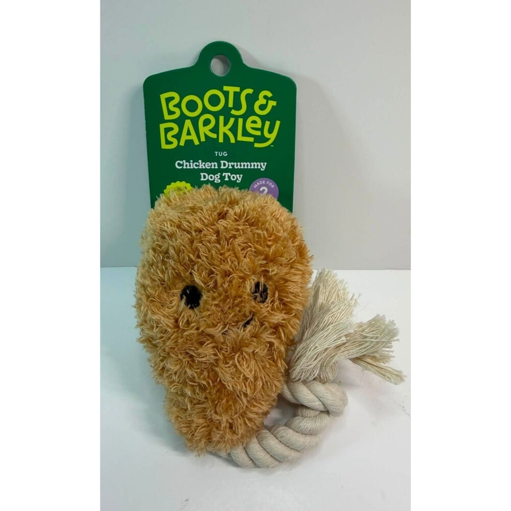 Boots & Barkley Tug Chicken Drummy Dog Toy